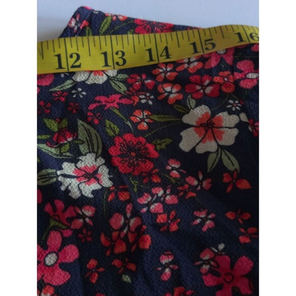 Madison Leigh Women Blue Casual Shirred Waist Floral Tunic Dress‎ Size 12 - Picture 7 of 8